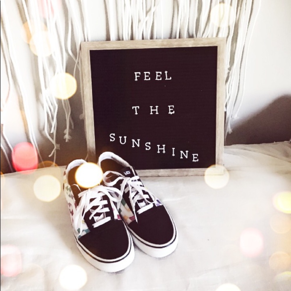Vans rainbow checkered sneakers